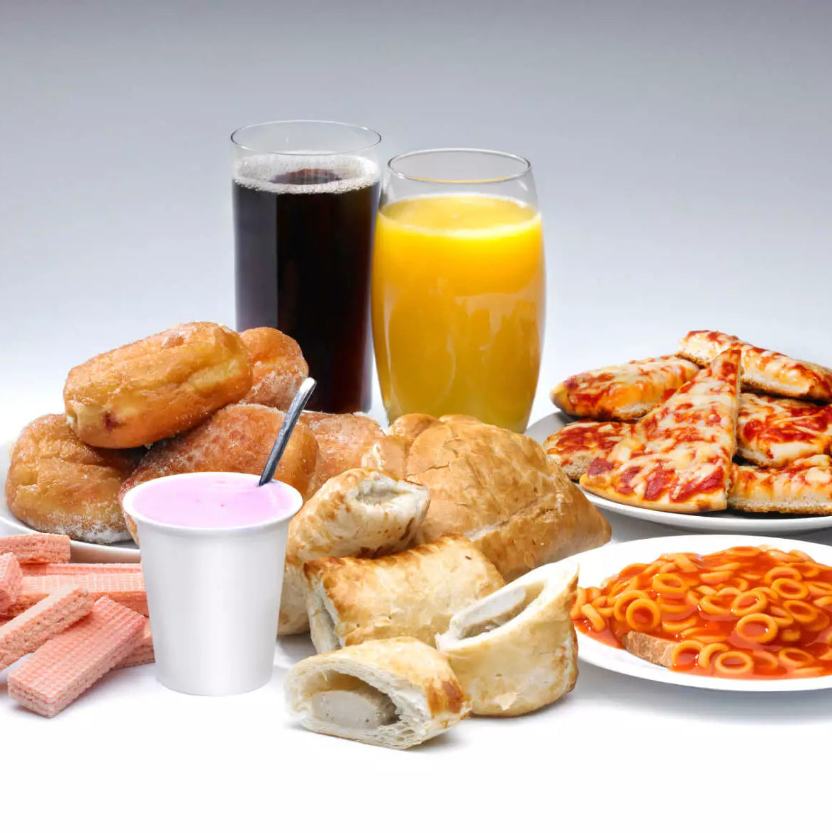 An example of the processed foods in the standard western diet