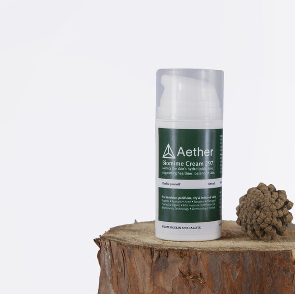 Load image into Gallery viewer, Aether Health&#39;s Biomime Cream 297. A cream for eczema, TSW, psoriasis, dermatitis. 100% natural cream. 
